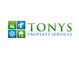 Tonys property services logo design by bomie