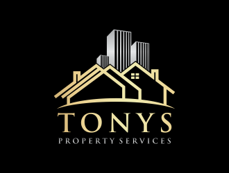 Tonys property services logo design by BlessedArt
