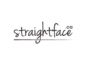 straightface.ca logo design by Fear