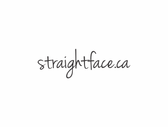straightface.ca logo design by haidar