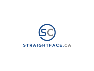 straightface.ca logo design by bricton