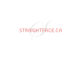 straightface.ca logo design by bricton