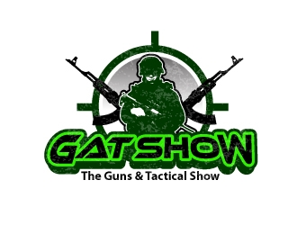 GAT SHOW (The Guns & Tactical Show) logo design by Kanenas