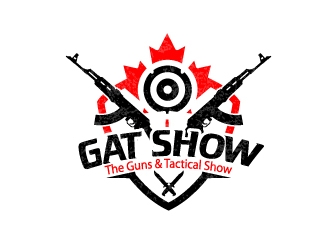 GAT SHOW (The Guns & Tactical Show) logo design by Kanenas
