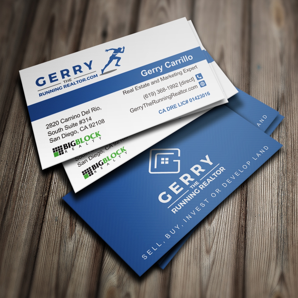 Gerry The Running Realtor logo design by Kindo