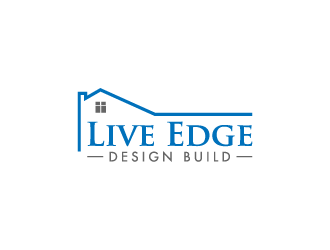 Live Edge Design Build logo design by pencilhand