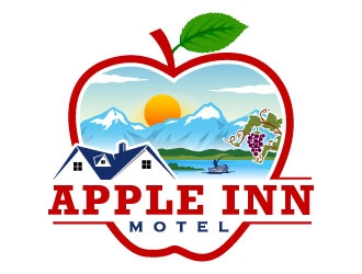 Apple Inn Motel logo design by daywalker