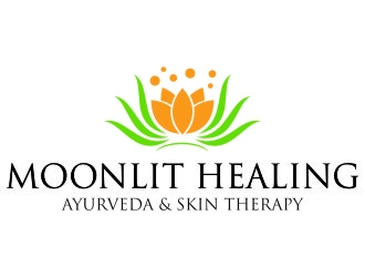 Moonlit Healing Ayurveda & Skin Therapy logo design by jetzu