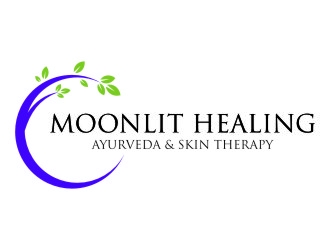 Moonlit Healing Ayurveda & Skin Therapy logo design by jetzu