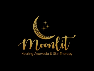Moonlit Healing Ayurveda & Skin Therapy logo design by cikiyunn
