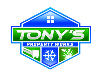 Tonys property services logo design by megalogos