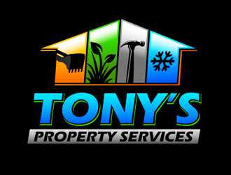 Tonys property services logo design by megalogos