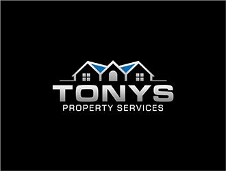 Tonys property services logo design by hole