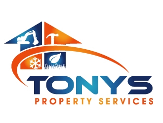Tonys property services logo design by PMG