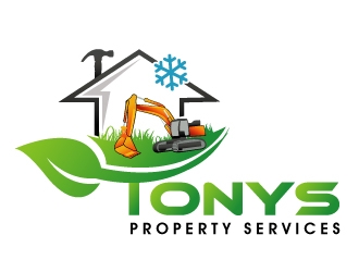 Tonys property services logo design by PMG