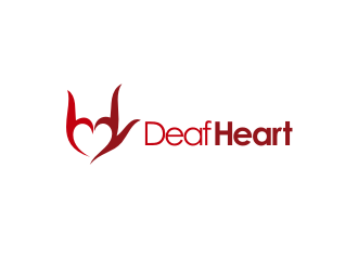 Deaf Heart logo design by dhe27