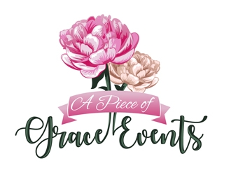 A Piece of Grace Events logo design by DreamLogoDesign