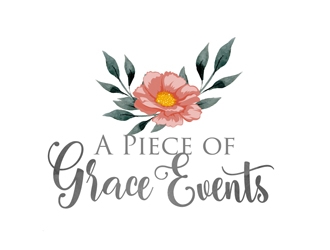 A Piece of Grace Events logo design by DreamLogoDesign