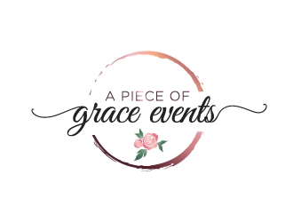 A Piece of Grace Events logo design by Boomstudioz