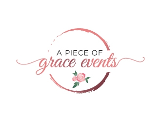 A Piece of Grace Events logo design by Boomstudioz