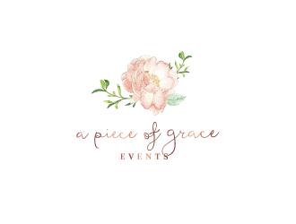 A Piece of Grace Events logo design by Rachel