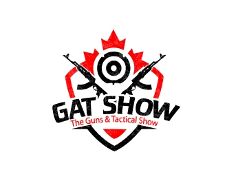 GAT SHOW (The Guns & Tactical Show) logo design by Kanenas