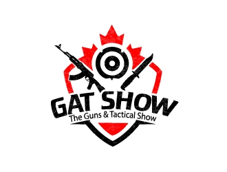 GAT SHOW (The Guns & Tactical Show) logo design by Kanenas