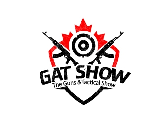GAT SHOW (The Guns & Tactical Show) logo design by Kanenas