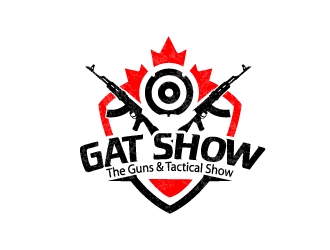 GAT SHOW (The Guns & Tactical Show) logo design by Kanenas