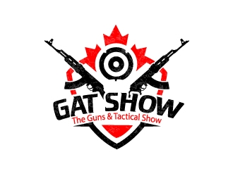 GAT SHOW (The Guns & Tactical Show) logo design by Kanenas