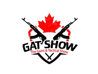 GAT SHOW (The Guns & Tactical Show) logo design by Kanenas