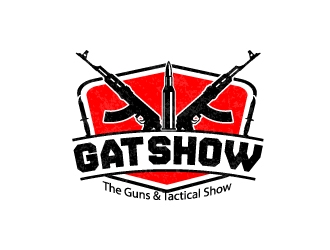 GAT SHOW (The Guns & Tactical Show) logo design by Kanenas