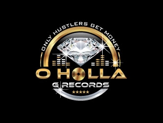 O Holla G Records logo design by uttam