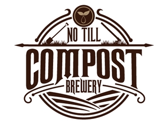 No Till Compost Brewery logo design by logoguy