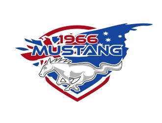 66 Mustang  logo design by amar_mboiss