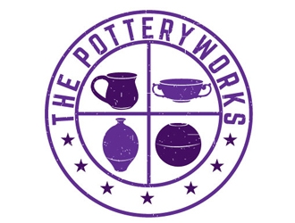 The PotteryWorks logo design by logoguy