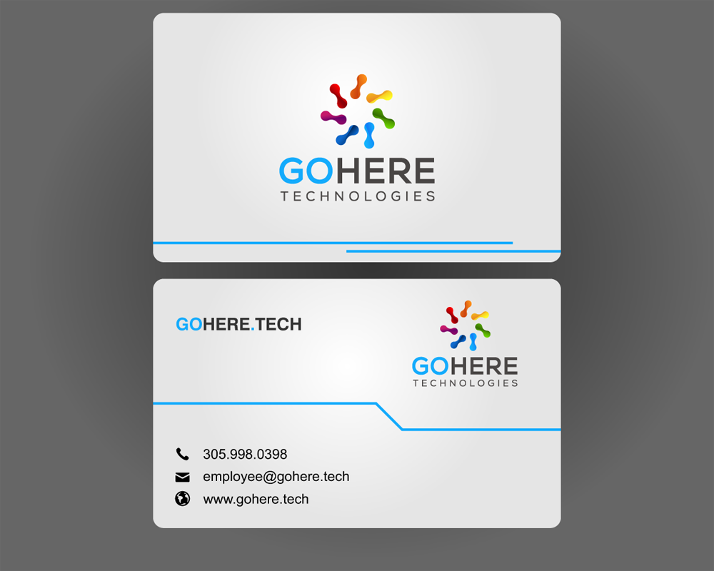 GOHERE Technologies logo design by enzidesign
