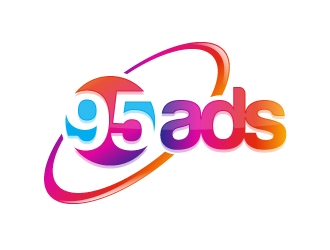 95 Ads logo design by fantastic4