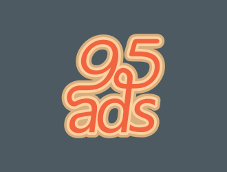 95 Ads logo design by MCXL
