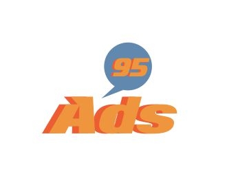 95 Ads logo design by ElonStark