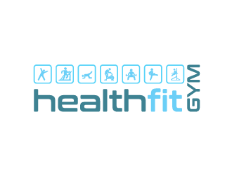 HealthFit Gym  logo design by JoeShepherd