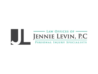 Law Offices of Jennie Levin, P.C.    Personal Injury Specialists logo design by labo