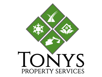 Tonys property services logo design by Greenlight
