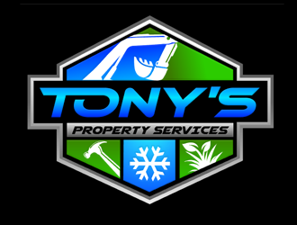 Tonys property services logo design by megalogos