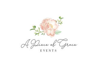 A Piece of Grace Events logo design by Rachel