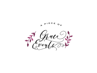 A Piece of Grace Events logo design by mmyousuf