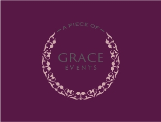 A Piece of Grace Events logo design by mmyousuf