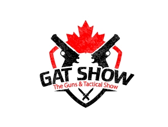 GAT SHOW (The Guns & Tactical Show) logo design by Kanenas