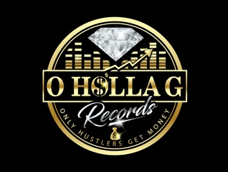 O Holla G Records logo design by DreamLogoDesign