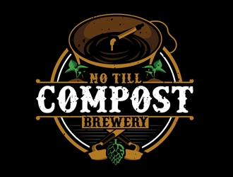 No Till Compost Brewery logo design by DreamLogoDesign